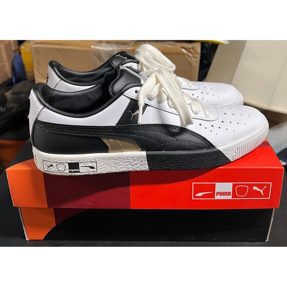 PUMA Clyde Hacked Perf Toe Lace Up Men's Sneakers Casual Shoes 37435301 Sz 7C
